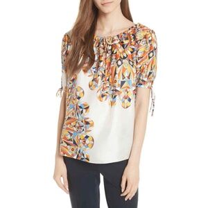 Tory Burch Alyssa Silk Top‎